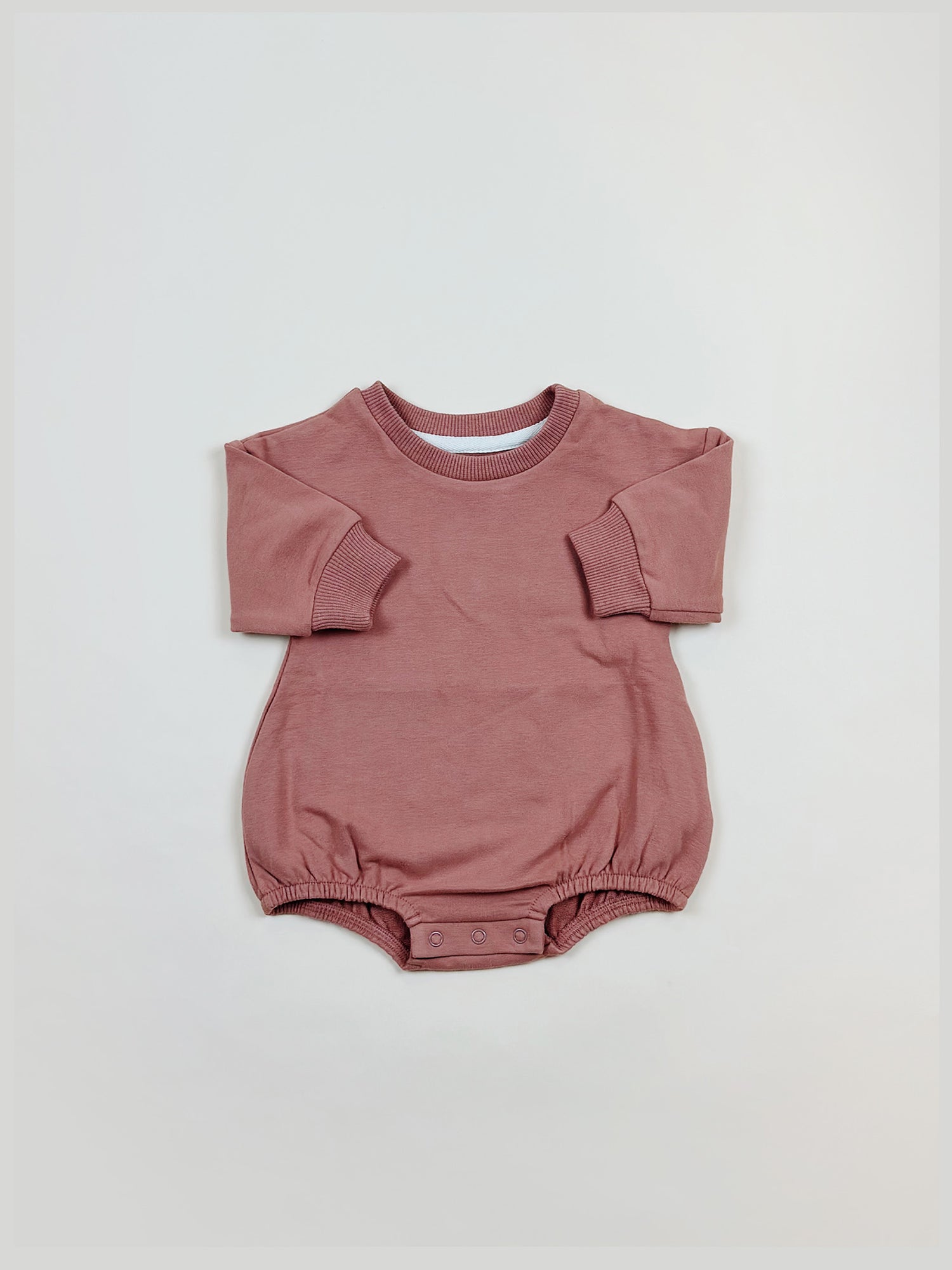 Apricot French Terry Onesie in Organic Cotton