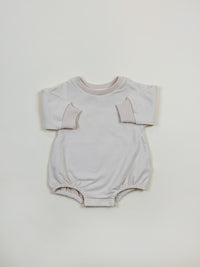 Cream French Terry Onesie in Organic Cotton