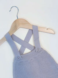 Faded Trunk Knitted Overalls