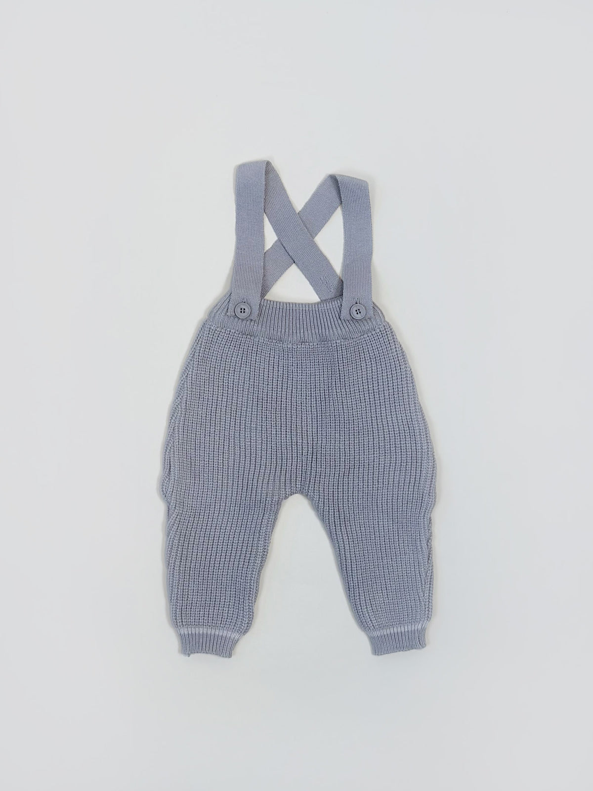 Faded Trunk Knitted Overalls