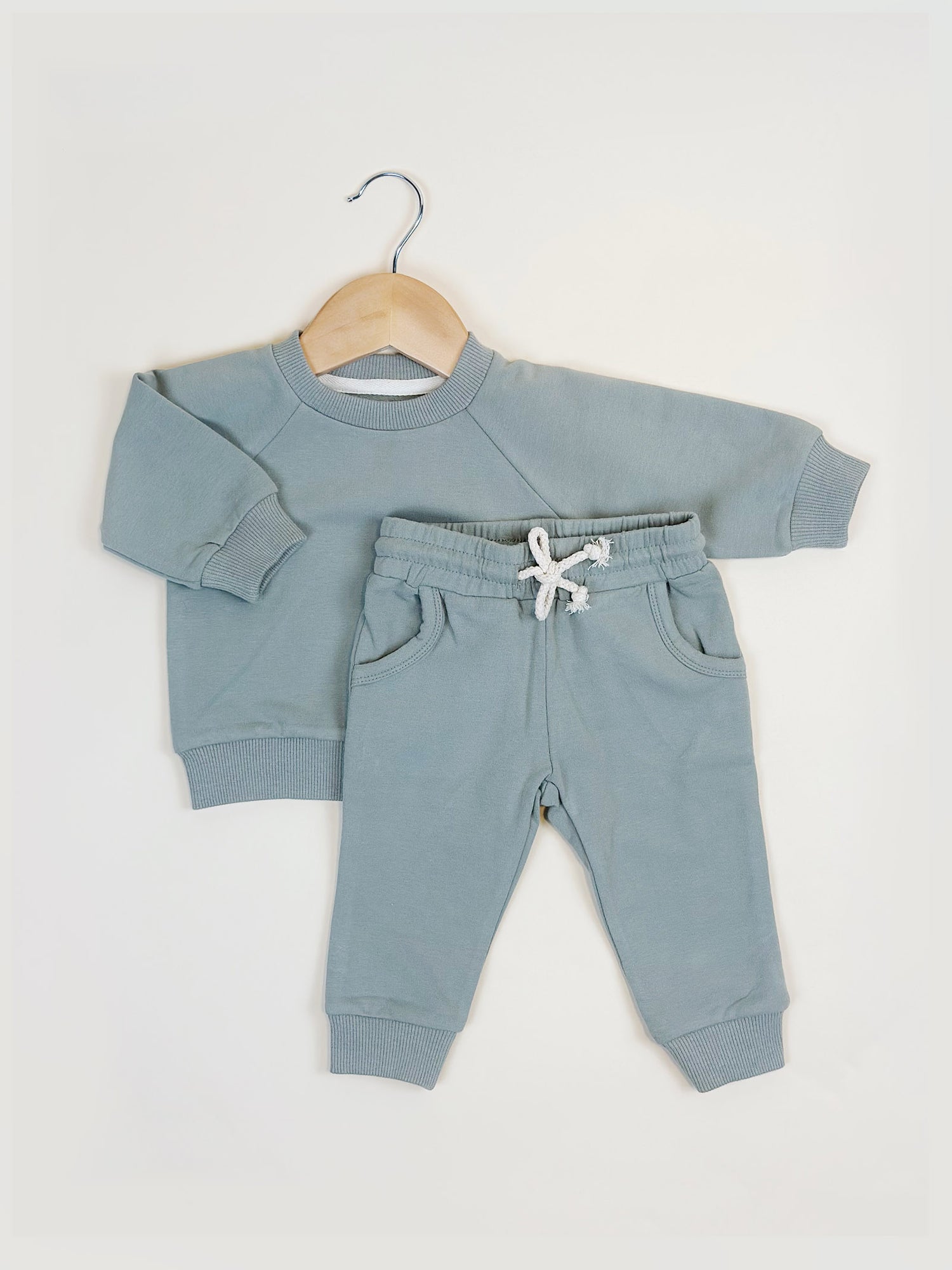 Mint French Terry Set in Organic Cotton
