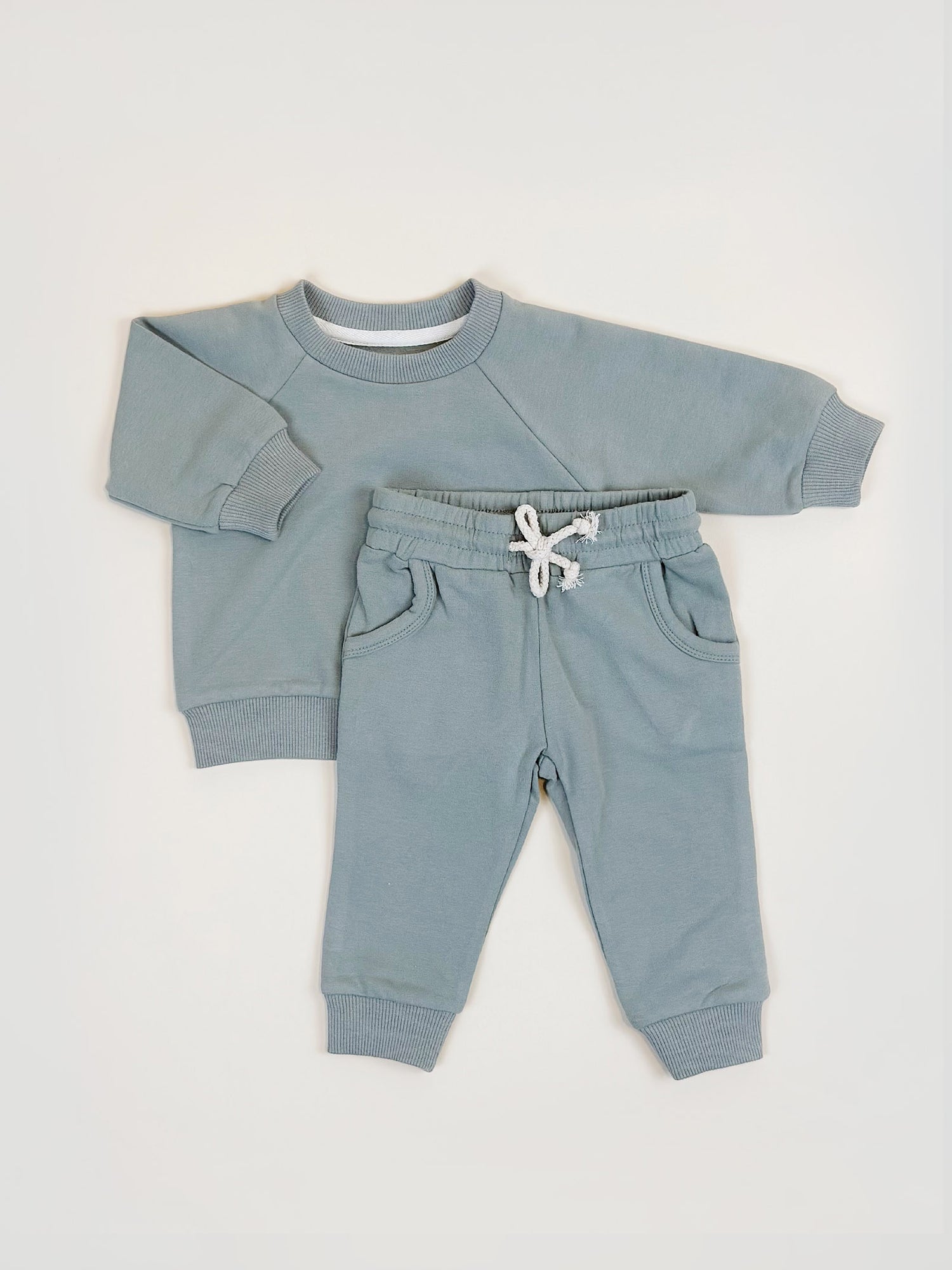 Mint French Terry Set in Organic Cotton