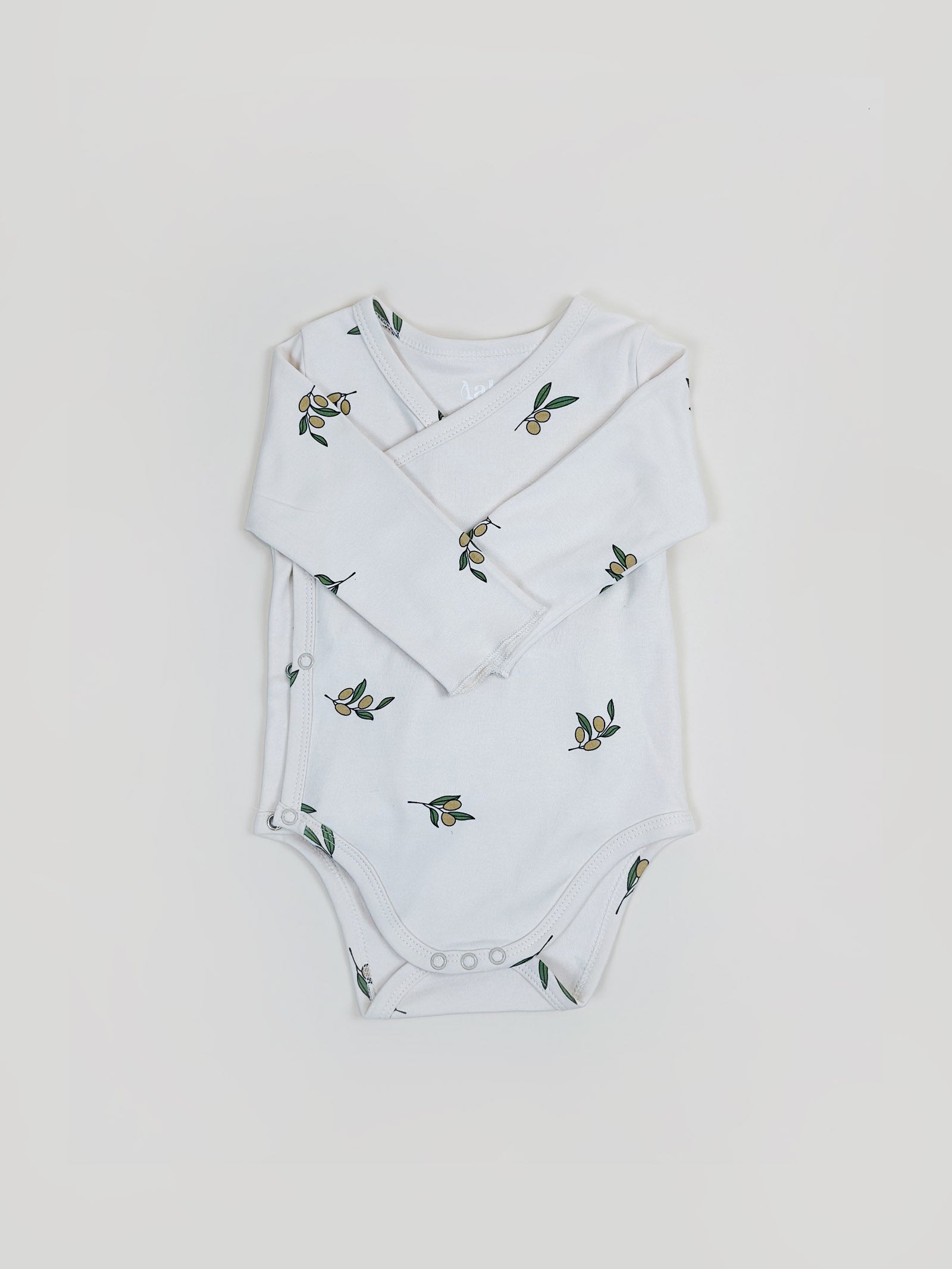 Baby Organic Cotton Bodysuits - Olive - Pack of 2