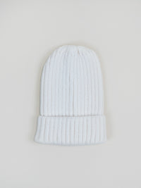 White Knitted Beanie