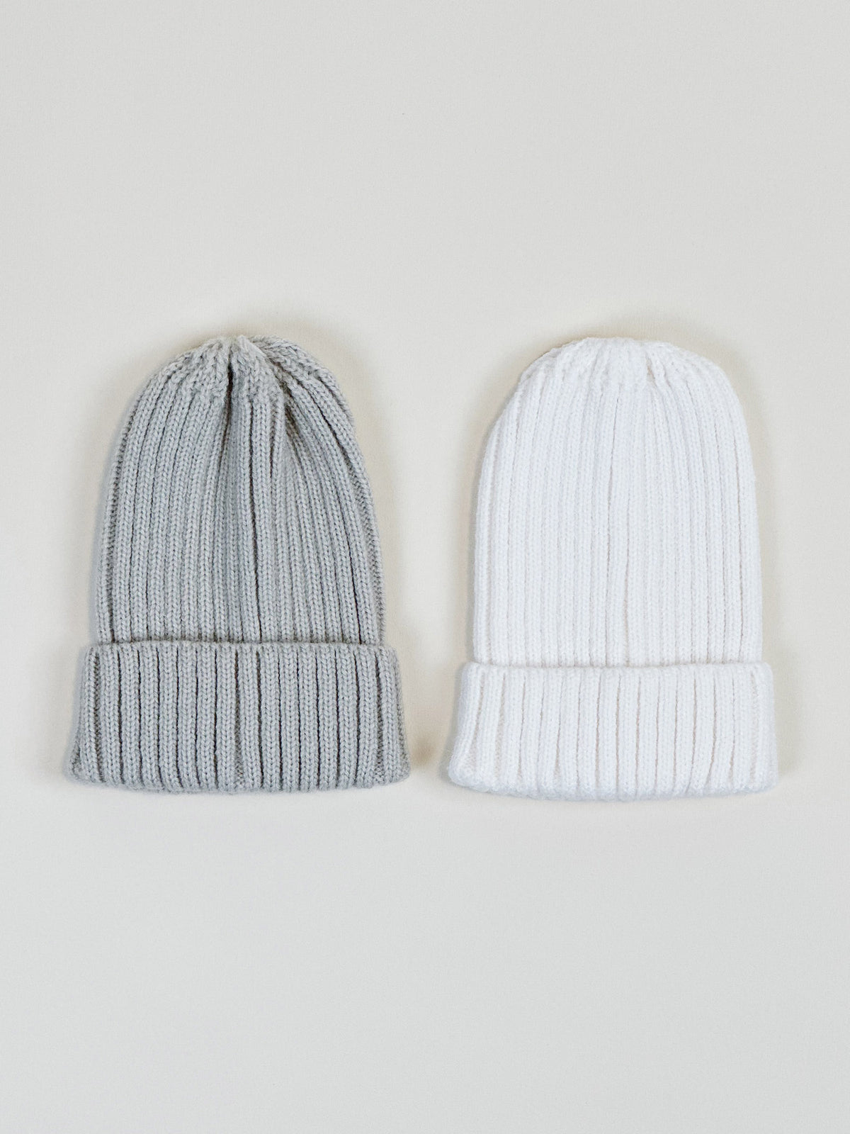 White Knitted Beanie