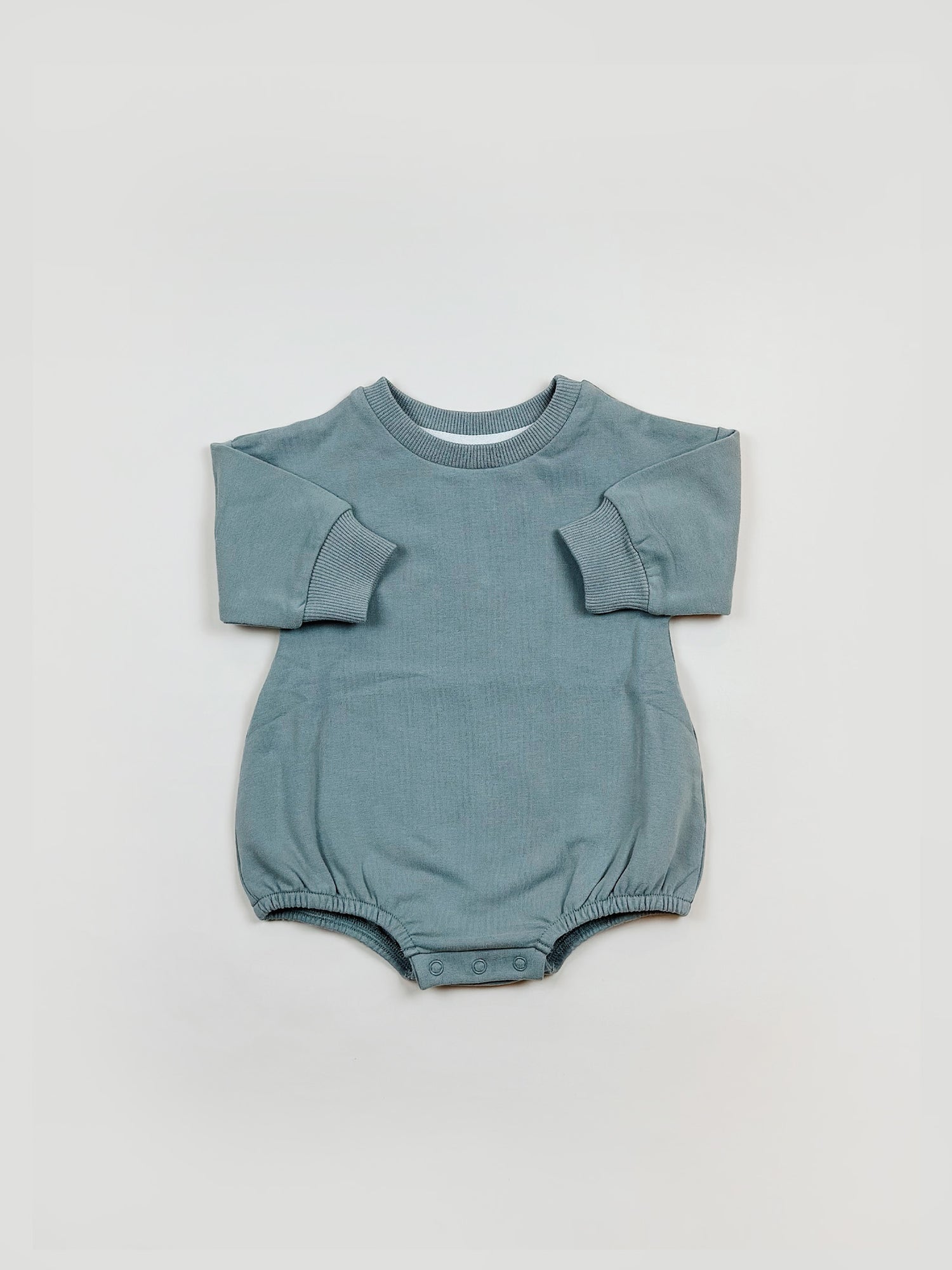 Mint French Terry Onesie in Organic Cotton