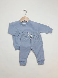 Stone Grey French Terry set in Organic Cotton