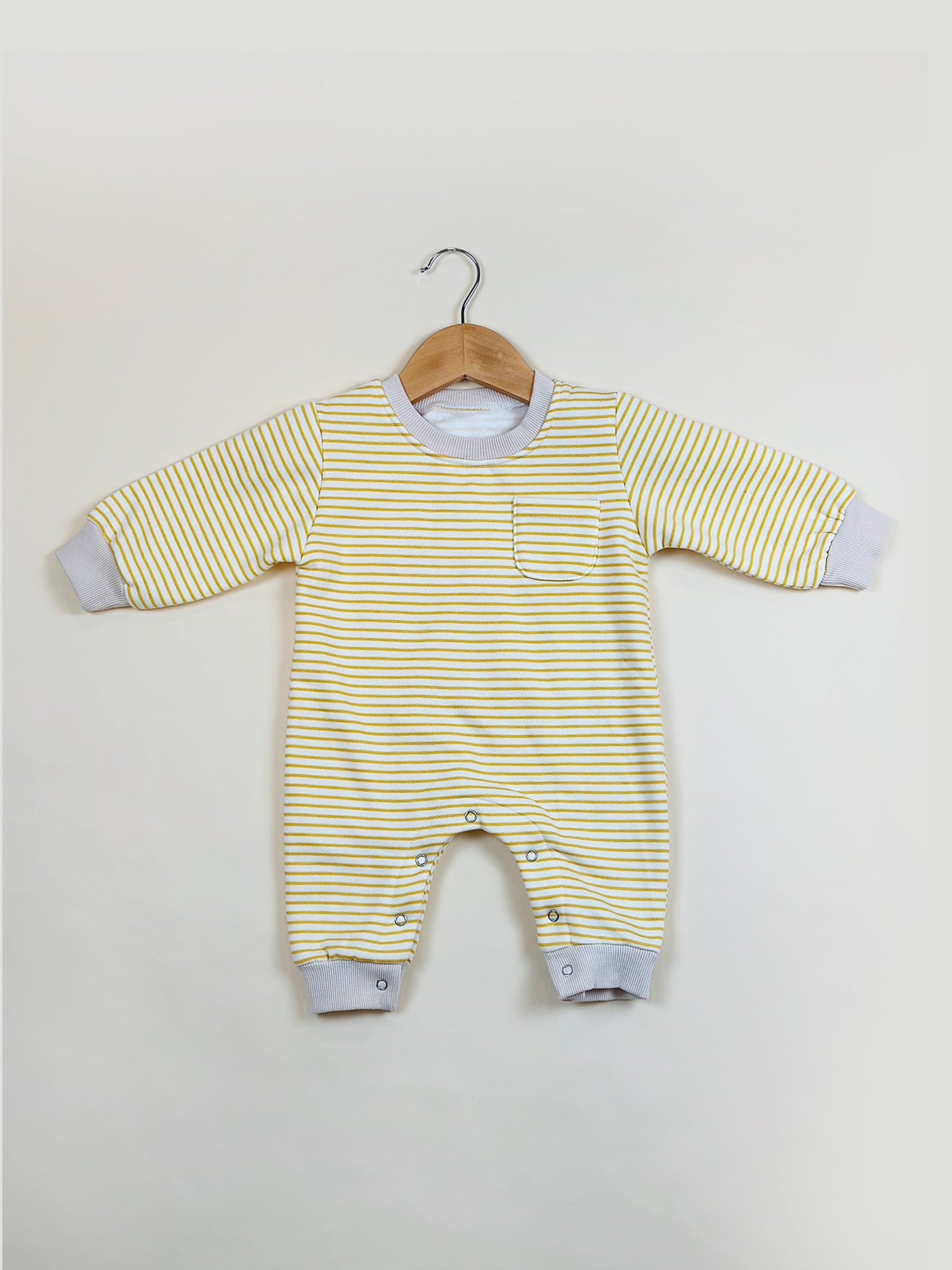 Striped Star Romper lined with Fleece
